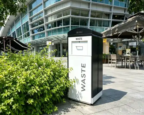 What smart features do Solar Smart bin cans offer?